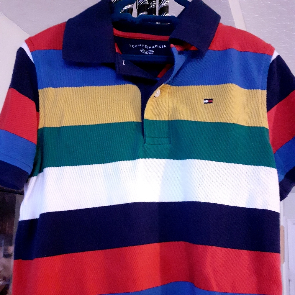 Boy's multi colored rugby Tommy Hilfiger